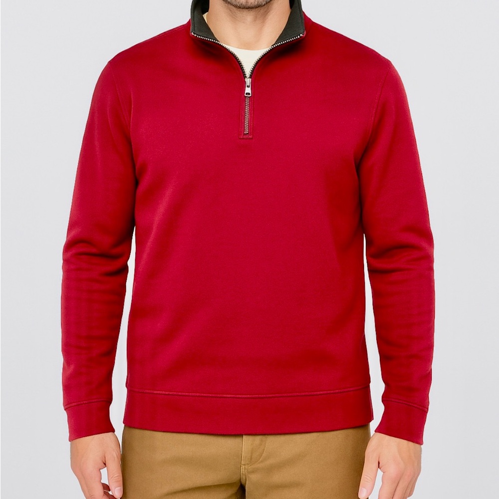 Callaway Men's Burgundy Zip-Up Sweater